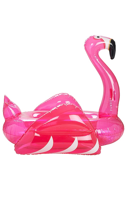 Shop Funboy Glitter Flamingo In Clear Pink