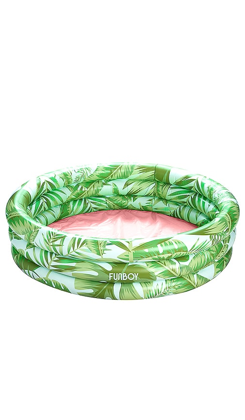 Tropical Palm Splash Pool in Green.