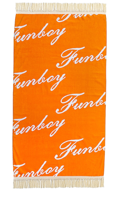 FUNBOY Villa Funboy Beach Towel in Orange