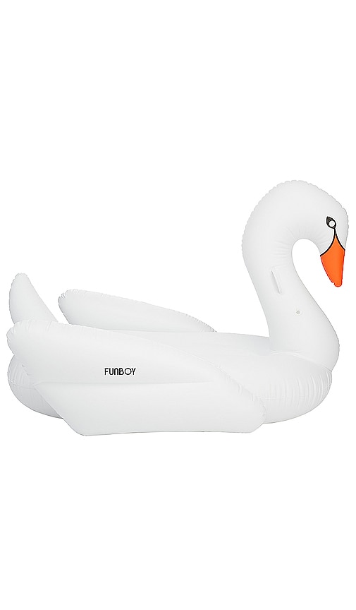 FUNBOY Inflatable Swan Pool Float in White