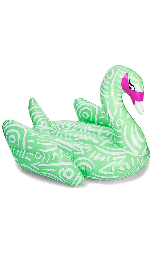 FUNBOY x KFiSH Inflatable Artist Pool Float in Green & White
