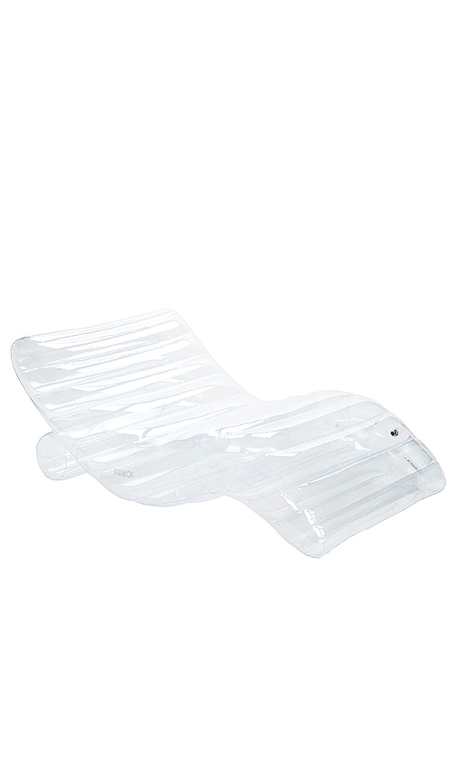 Shop Funboy Clear Chaise Lounger Floatie In White