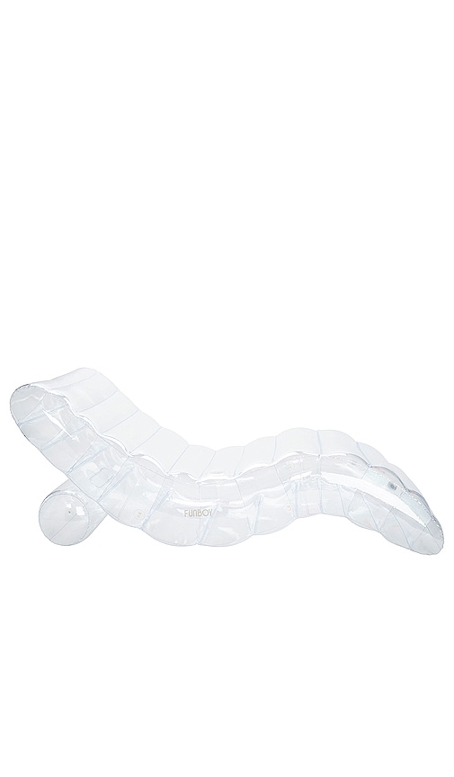 CLEAR CHAISE LOUNGER FLOATIE – SUPER CLEAR