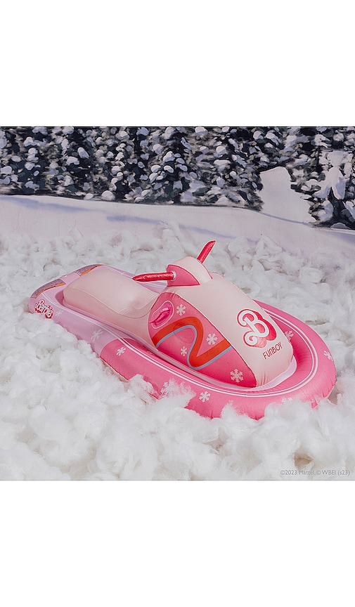 Shop Funboy X Barbie The Movie Snowmobile Snow Sled In Pink