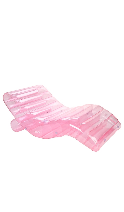 Shop Funboy Clear Pink Chaise Lounger