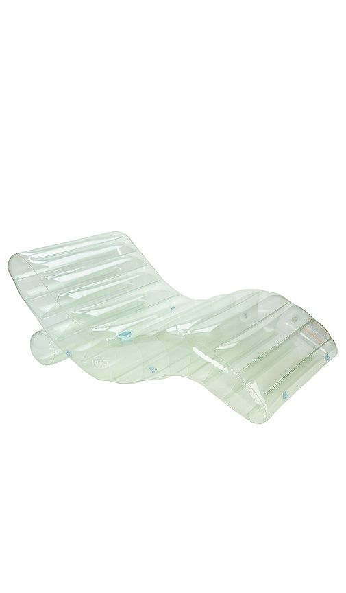 Shop Funboy Clear Seaglass Chaise Lounger In Green