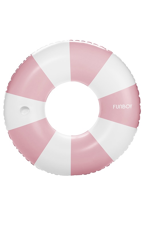 Shop Funboy Pink Vintage Stripe Tube Float