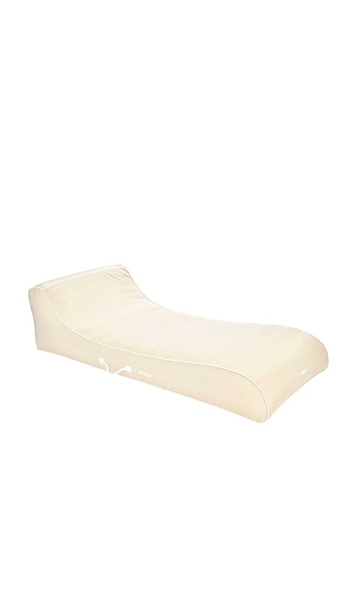 Cream Fabric Sunbed Lounger in Cream - FUNBOY - Modalova
