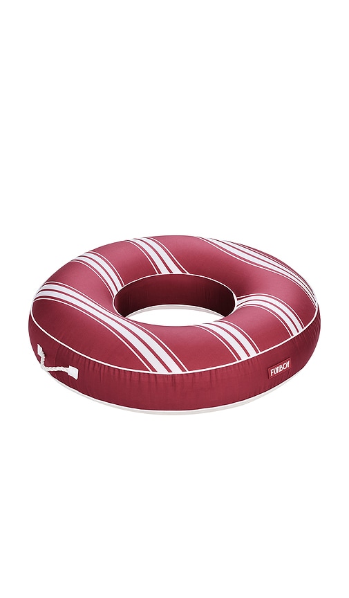 Funboy Premium Red Stripe Fabric Covered Tube Float In Multi