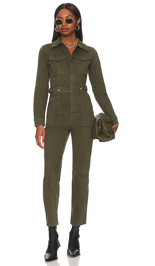 Good American Fit For Success Jumpsuit In Army