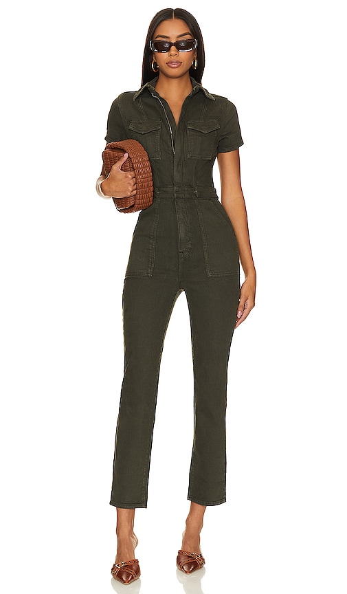 Good American Fit For Success Jumpsuit In Dark Green