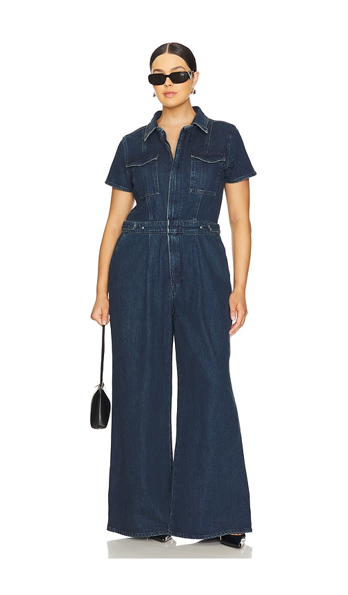 GOOD AMERICAN FIT FOR SUCCESS PLEATED WIDE LEG 
