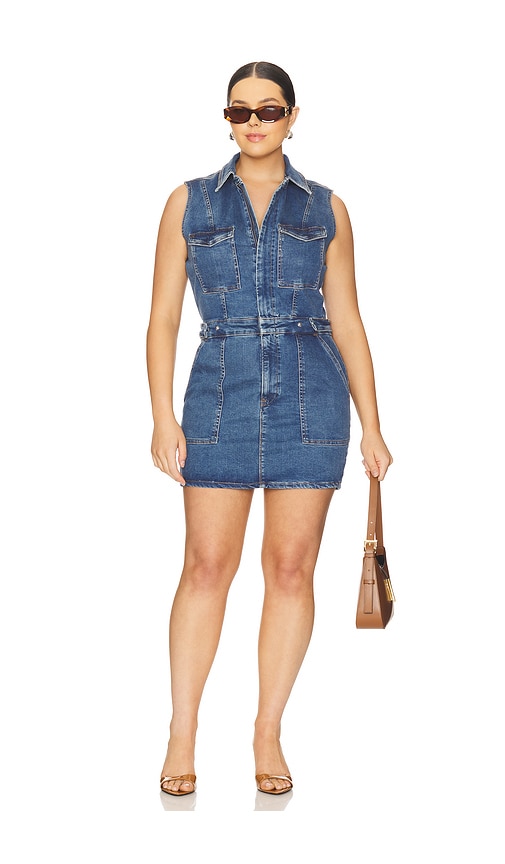 GOOD AMERICAN FIT FOR SUCCESS SLEEVELESS MINI DRESS 