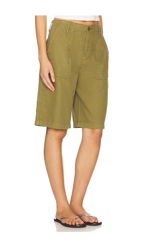 GOOD AMERICAN LITE LINEN BERMUDA SHORT 