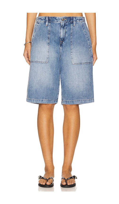 GOOD AMERICAN LITE LINEN BERMUDA SHORT 
