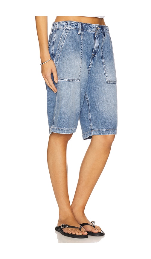GOOD AMERICAN LITE LINEN BERMUDA SHORT 