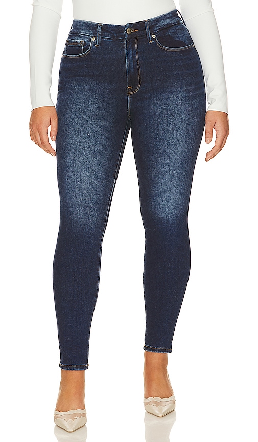 Shop Good American Always Fits Good Legs Skinny Jeans In Blue