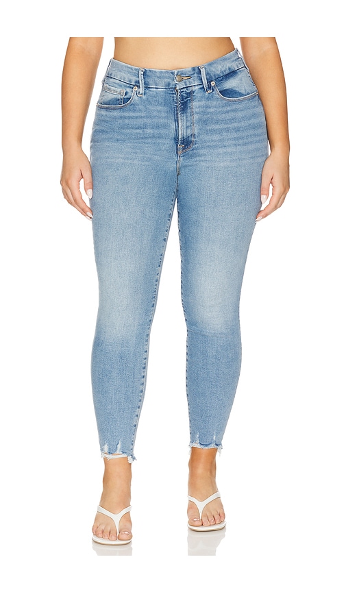 Shop Good American Always Fit Good Legs Crop In Indigo652