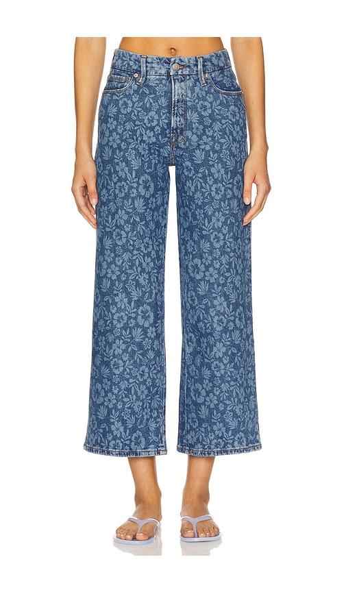 Good Waist Cropped Palazo in Blue. - size 8 (also in 0, 10, 12, 14, 18, 2, 20, 22, 24, 4, 6)
