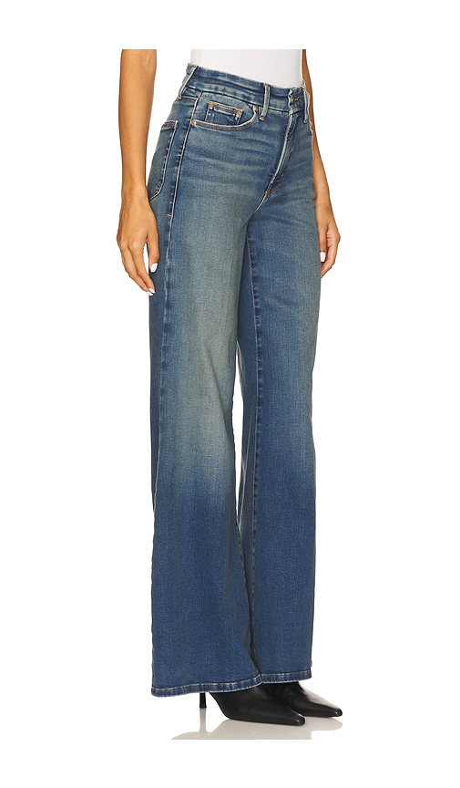  Good American Ausgestellte Hose Soft Tech Good Waist Palazzo In Blue. Größe 2. Also In 12, 18, 22, 24. 