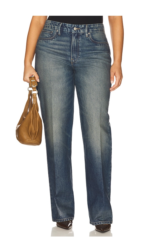  Good American 90s Relaxed Coated Jeansin Indigo927 En Color Azul Talla 0  (también En 10, 2, 22, 24, 4, 6, 8). 