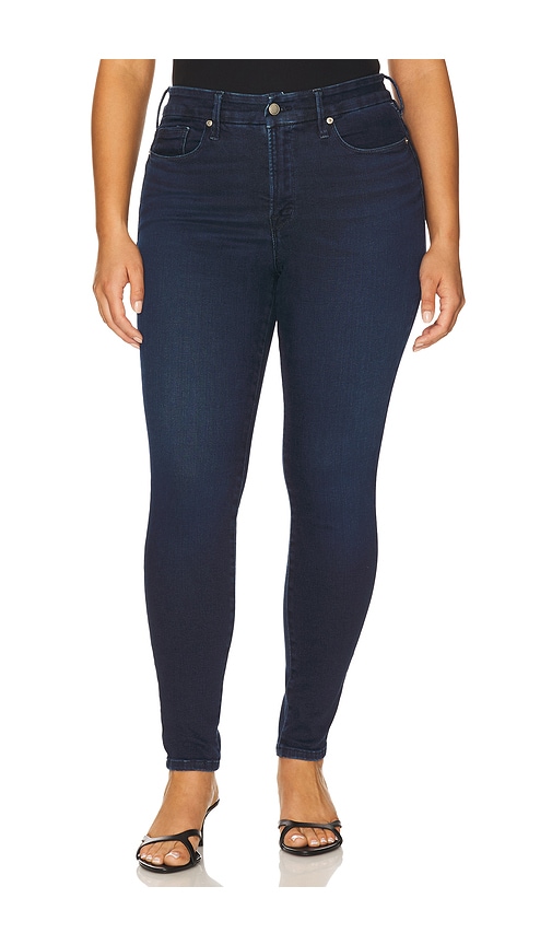 Good American Soft Tech Good Legs Skinny Jeans In Blue