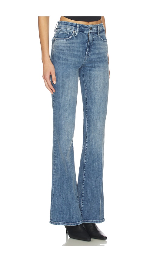  Good American Pantalon Flare Good Legs En Blue. Taille 0. Also En 10, 12, 14, 16, 18, 2, 20, 22, 24, 4, 6, 8. 