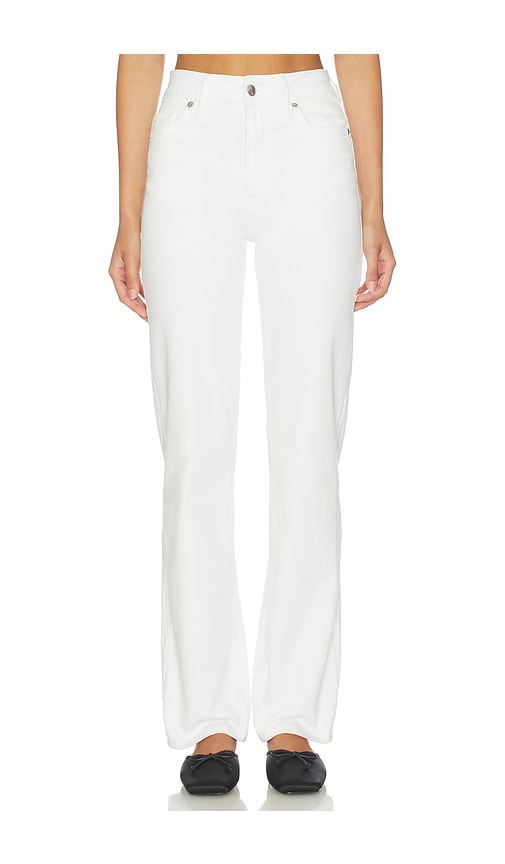 Good American Womens White001 Vintage Straight-leg Ankle Denim Jeans
