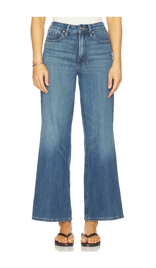 Good American Soft Tech Good Waist Palazzo Ankle Jeans | Thumbnail 3