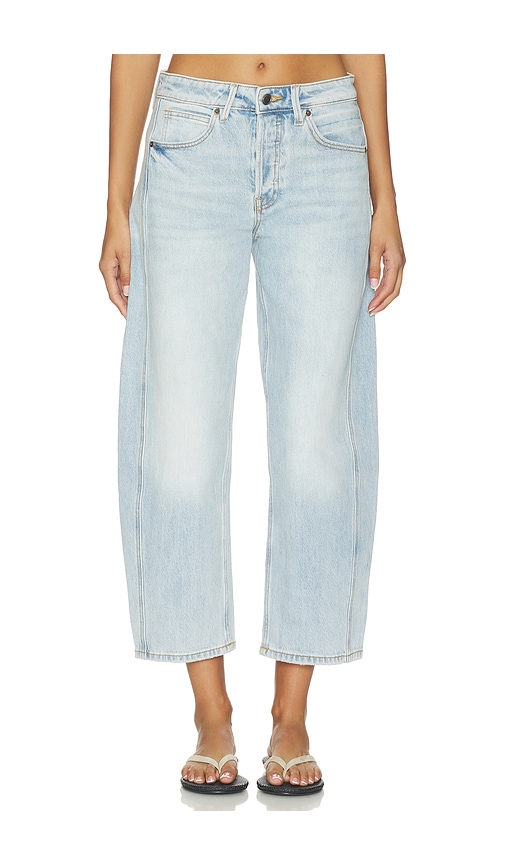 Good American High Barrel Ankle Jeans