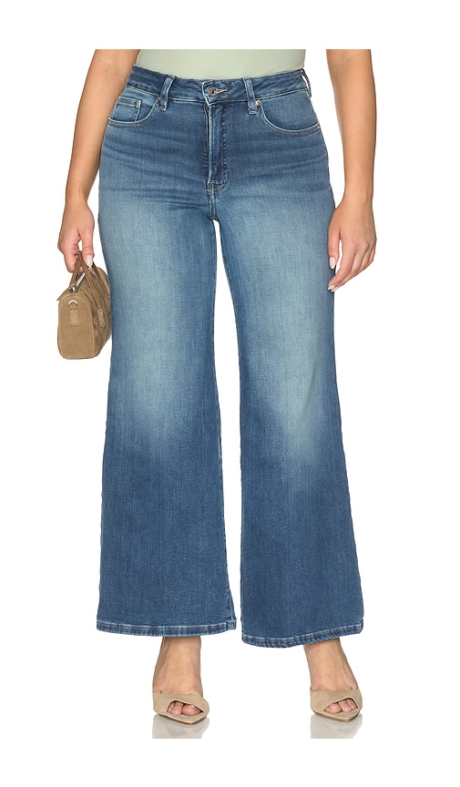 Good American Soft Tech High Palazzo Ankle Jeans | Thumbnail 2