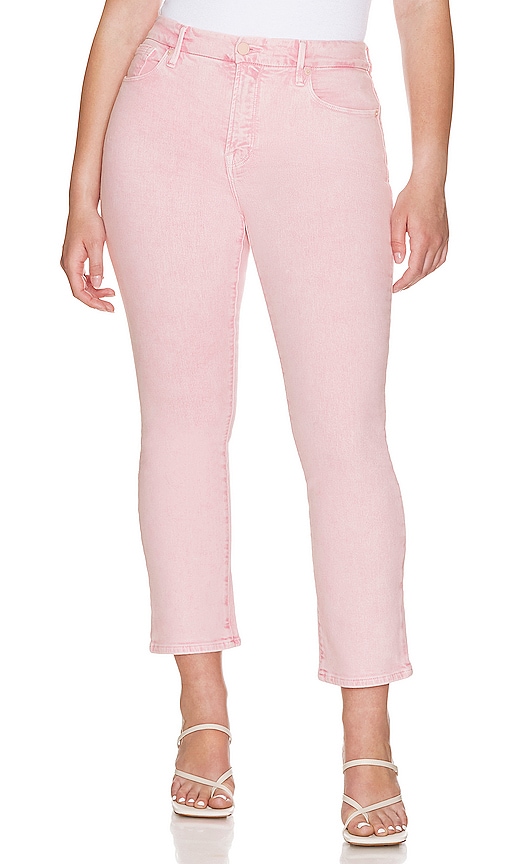 Shop Good American Good Legs Straight In Mineral Rose Quartz001