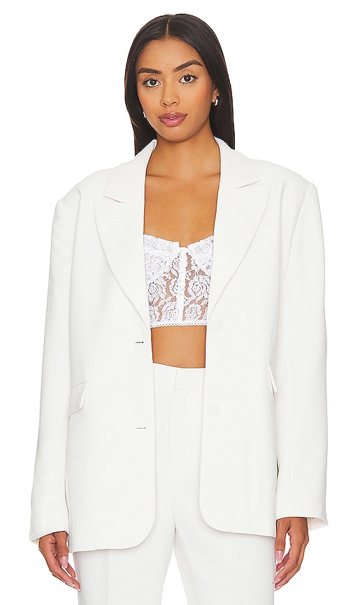 Womens white boyfriend on sale blazer