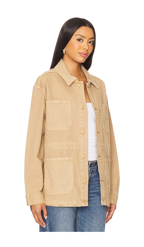 Good American Canvas Jacket In Neutral