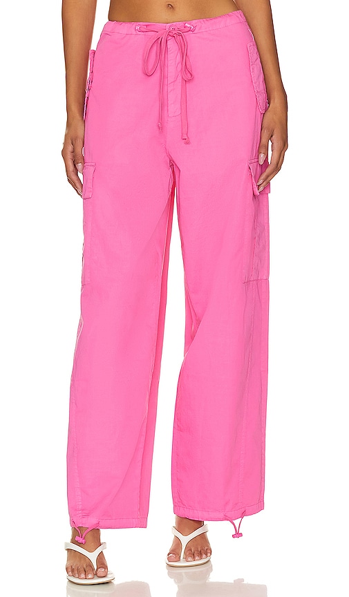Shop Good American Parachute Pant In Pink