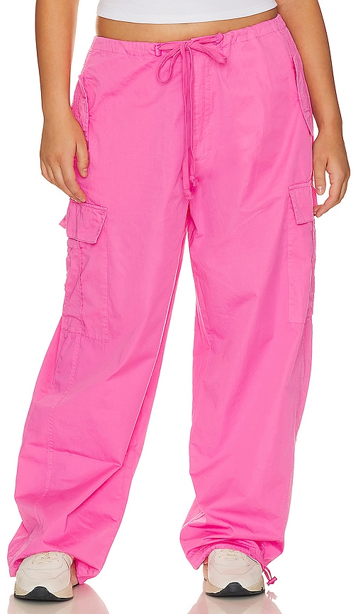 Shop Good American Parachute Pant In Pink