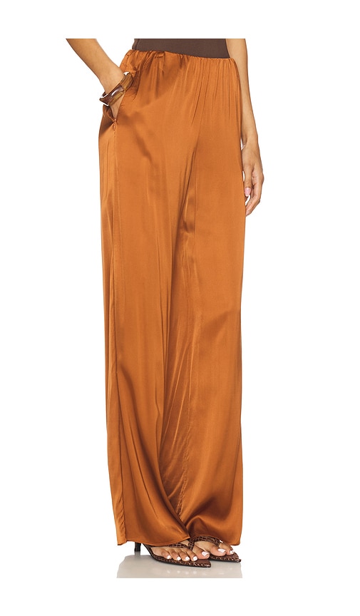 GOOD AMERICAN SATIN PULL-ON PANTS 