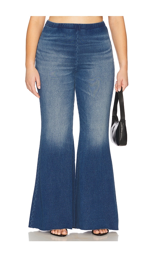 Good American Jeanius Pull On Flare Legging
