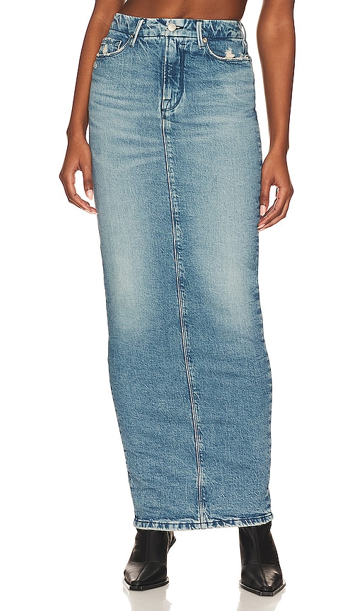 1826 Sexy Plus Size Indigo Dark Blue Stretch Denim Jeans Skirt