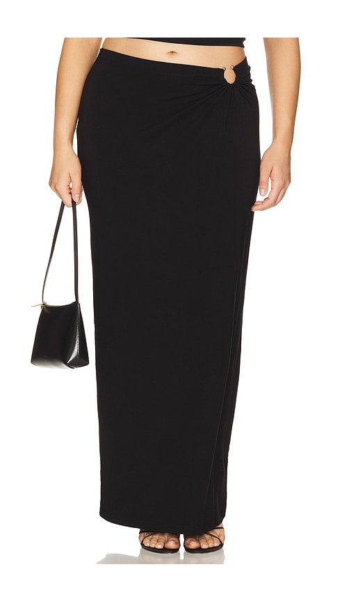 GOOD AMERICAN STRETCH JERSEY MAXI SKIRT 