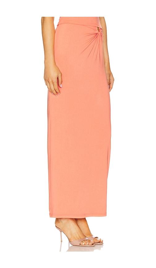  Good American Stretch Jersey Maxi Skirt In Coral. Size Xs. Also In S, M, L, Xxl/2x, Xxxl/3x, Xxxxl/4x. 