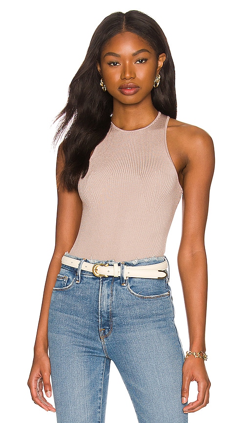 高速 割引 2025 西日本 Bodysuit Neck High Rib Angled American Good in REVOLVE | Mink001 メンズウェア