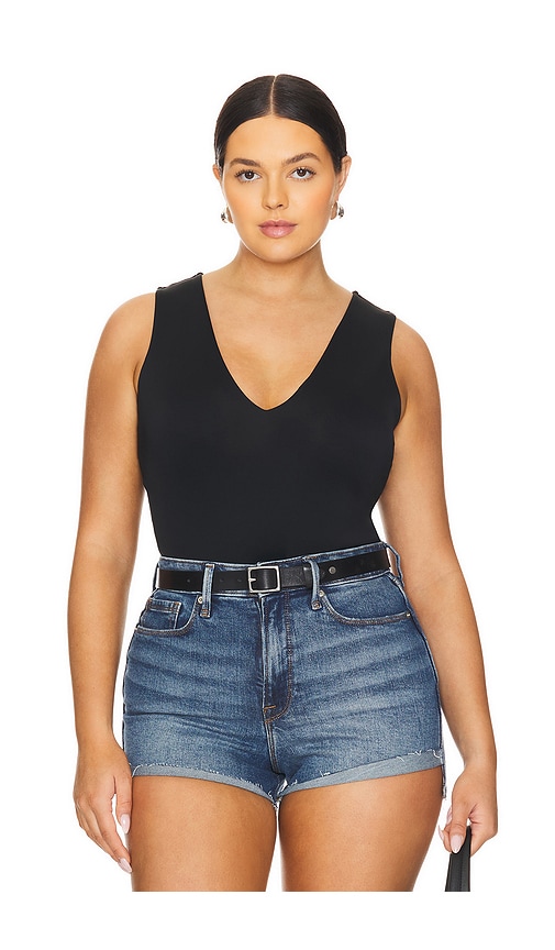 Shop Good American Scuba Deep V Body In Black001