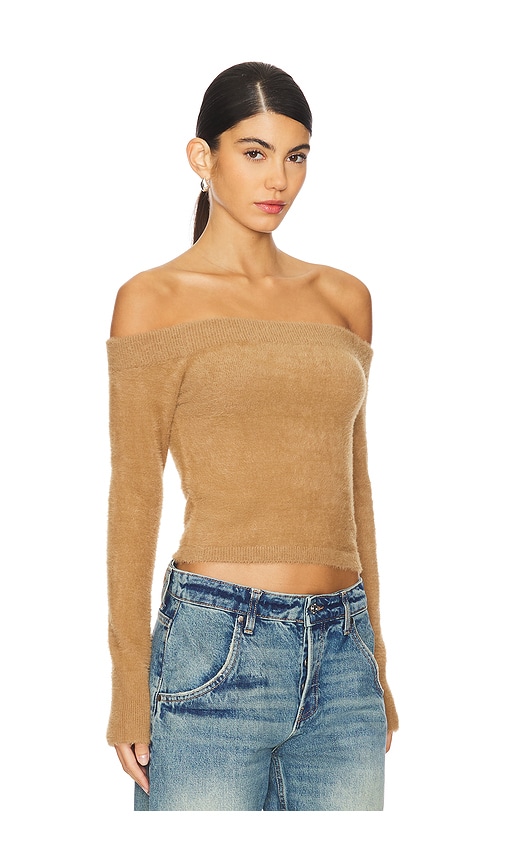  Good American Schulterfreies Top Plush In Tan. Größe S. Also In 3x, 4x. 