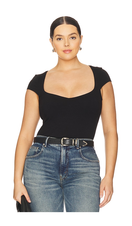 GOOD AMERICAN SUPER STRETCH TEE