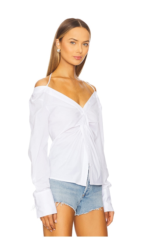  Good American Schulterfreies Top In White. Größe M. Also In Xxxxl/4x. 