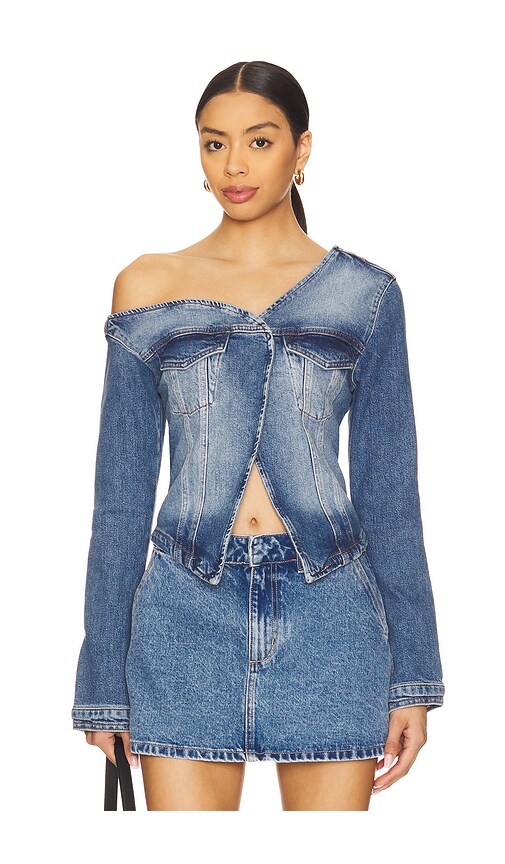 Asymmetric Denim Shirt