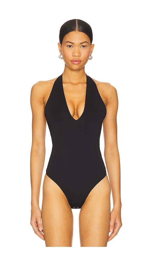 GOOD AMERICAN SCUBA HALTER BODYSUIT 
