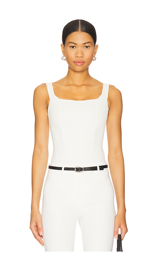 Scuba Corset Bodysuit in Ivory. - size L (also in M, S, XL/1X, XS, XXL/2X, XXXL/3X, XXXXL/4X) - Good American - Modalova