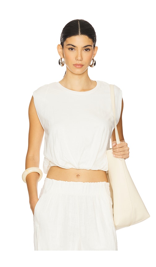 Cotton Muscle Tee in White. - size S (also in L, M, XS)